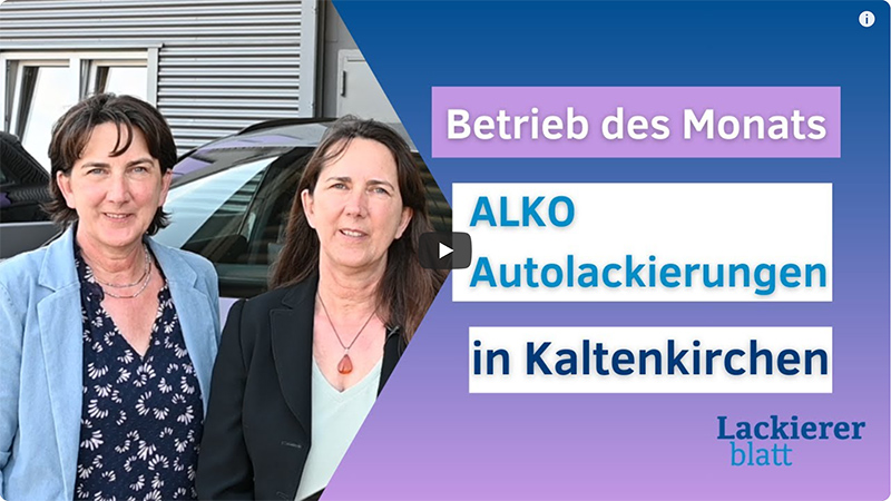 Video Vorschaubild "Betrieb des Monats – Alko" vom Lackiererblatt